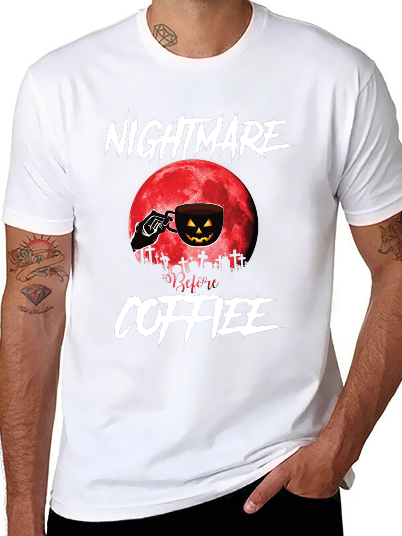 Nightmare Before Coffee Halloween T-Shirt