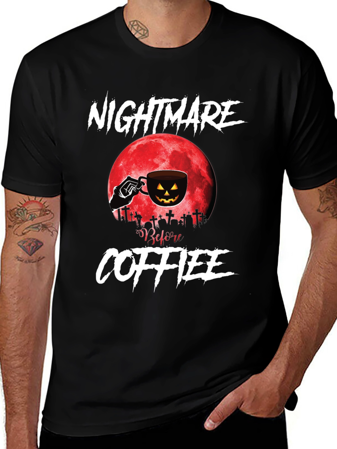 Nightmare Before Coffee Halloween T-Shirt