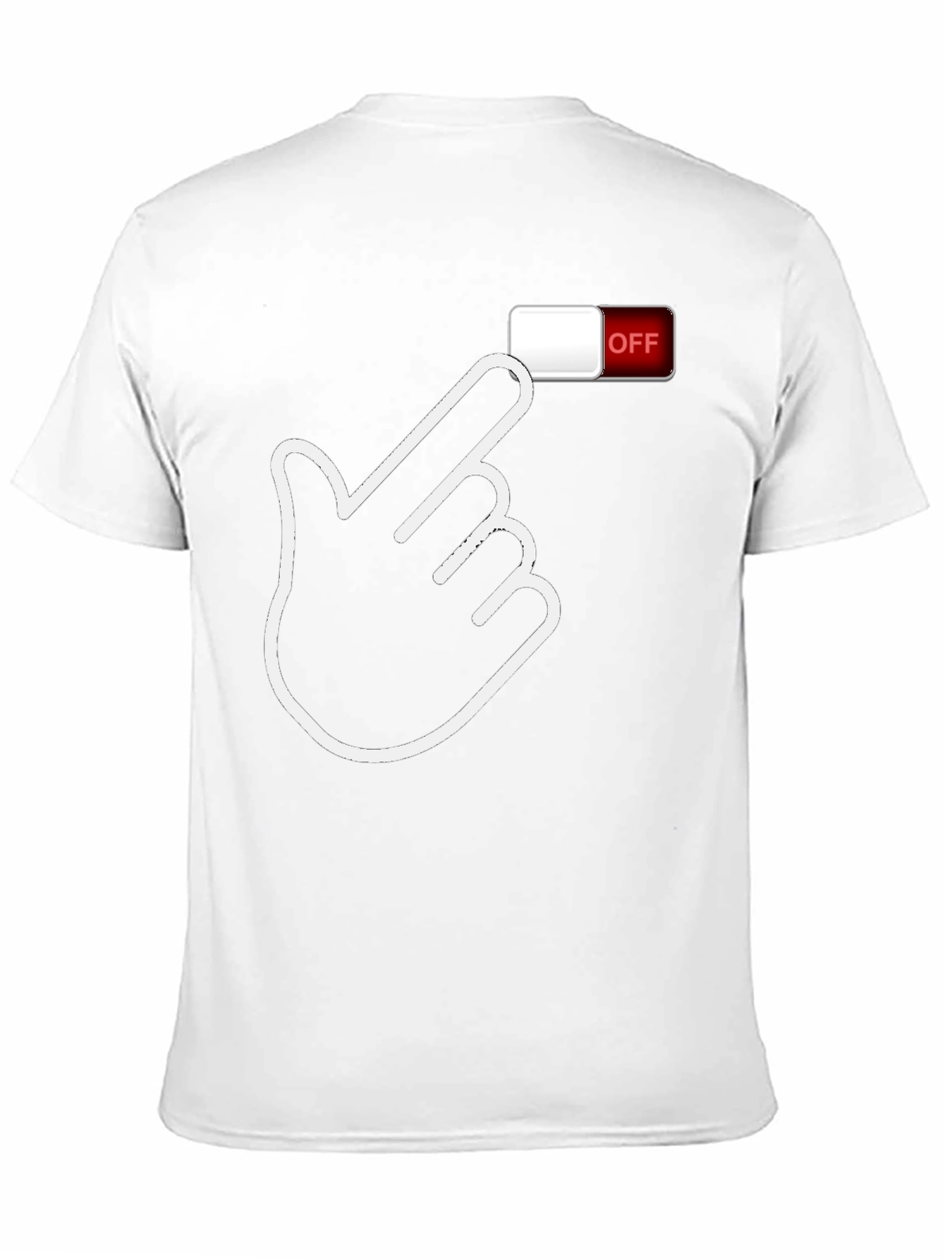 Off Switch Graphic Tee - Funny Novelty Shirt
