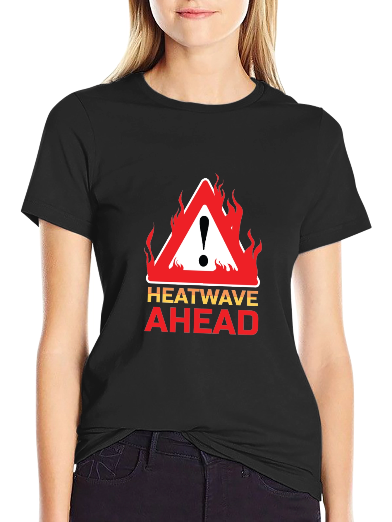 Heatwave Ahead Graphic Tee - Warning Sign Design