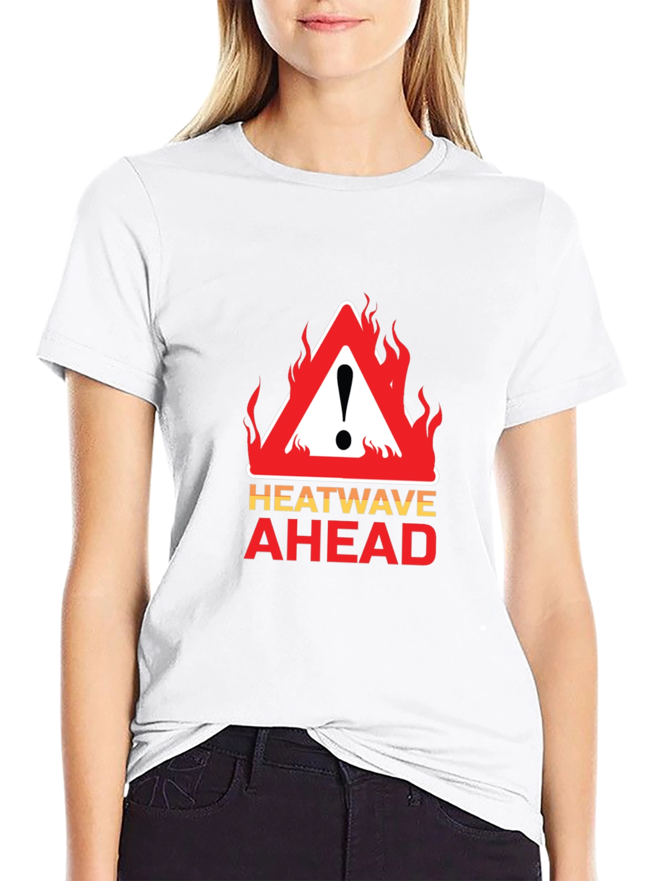 Heatwave Ahead Graphic Tee - Warning Sign Design