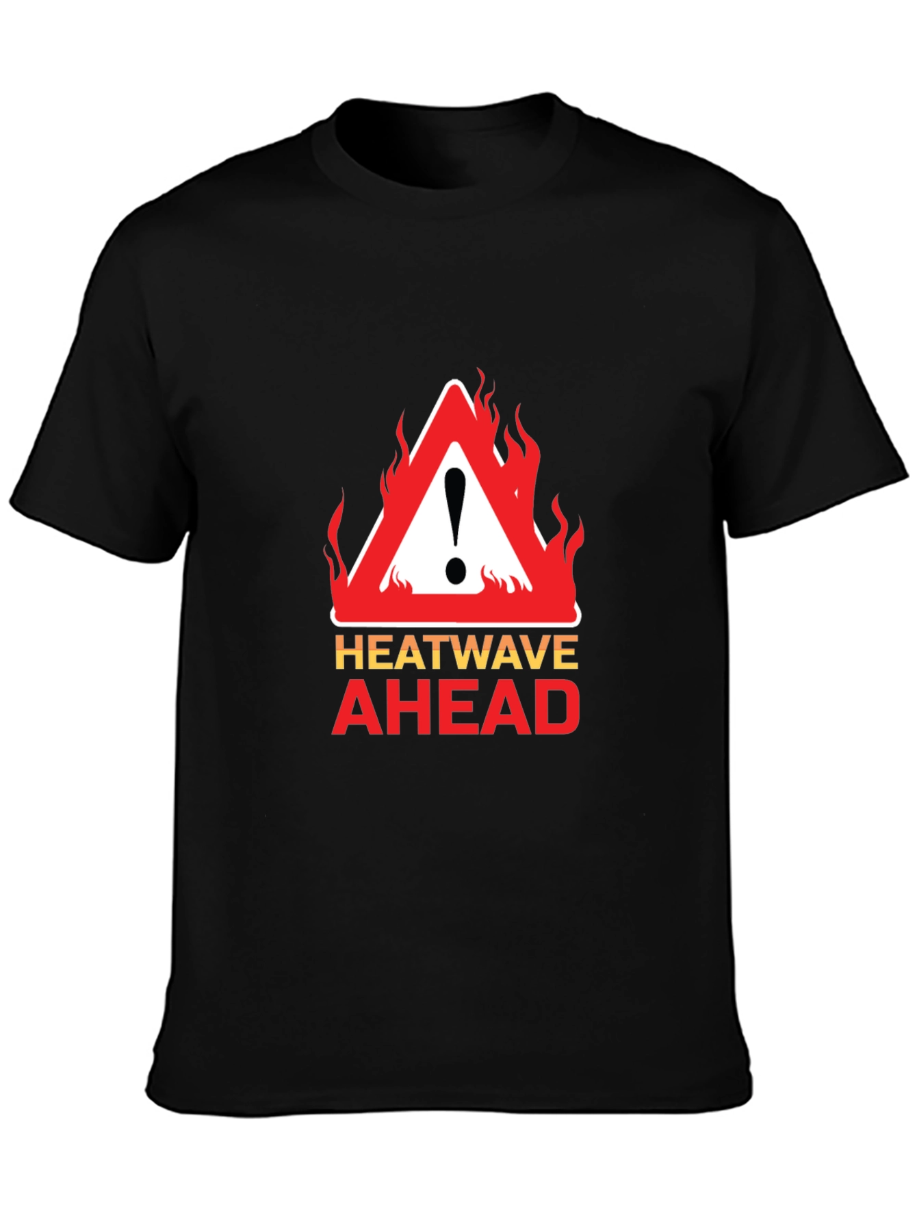 Heatwave Ahead Graphic Tee - Warning Sign Design