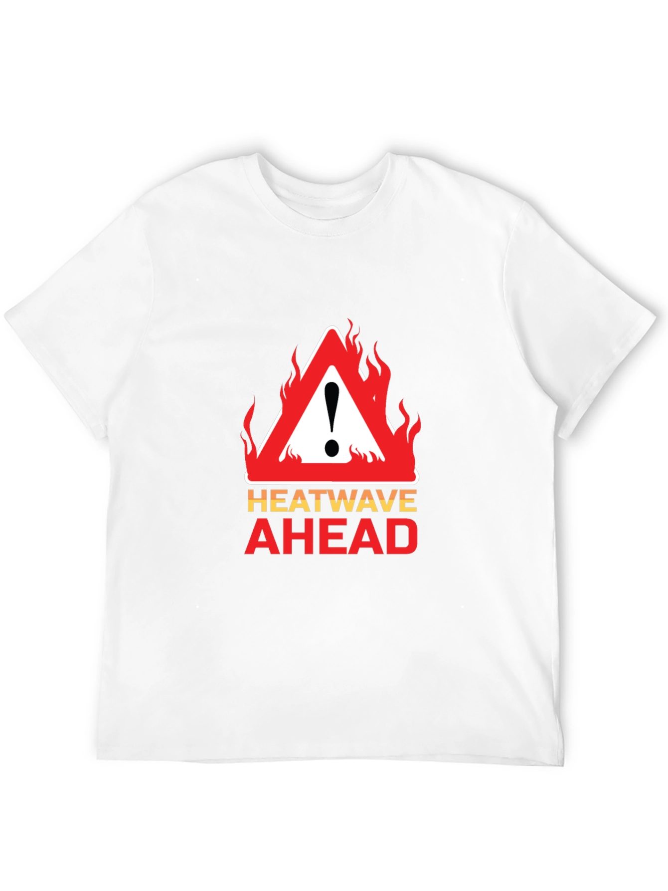 Heatwave Ahead Graphic Tee - Warning Sign Design