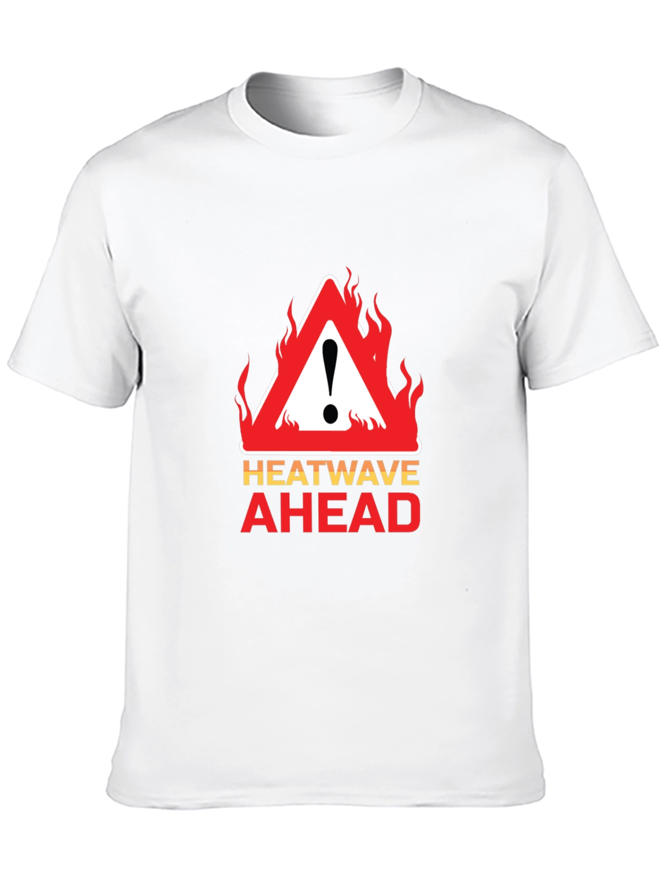 Heatwave Ahead Graphic Tee - Warning Sign Design