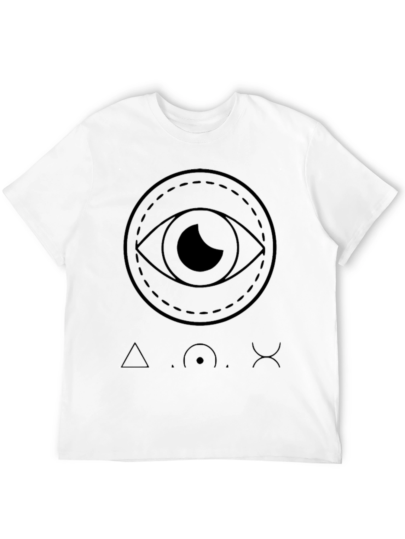 Eye & Symbol Black Graphic Tee