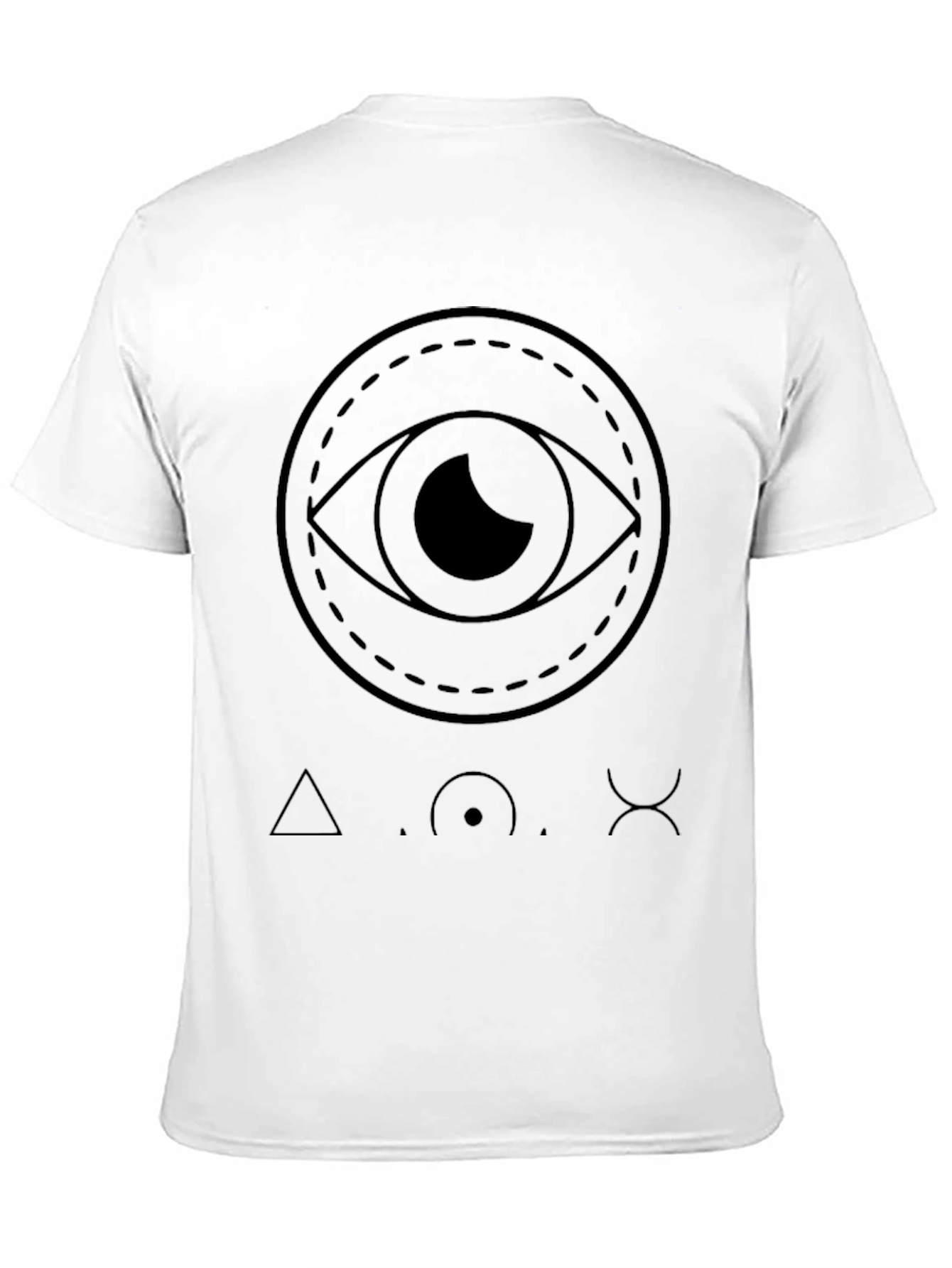 Eye & Symbol Black Graphic Tee