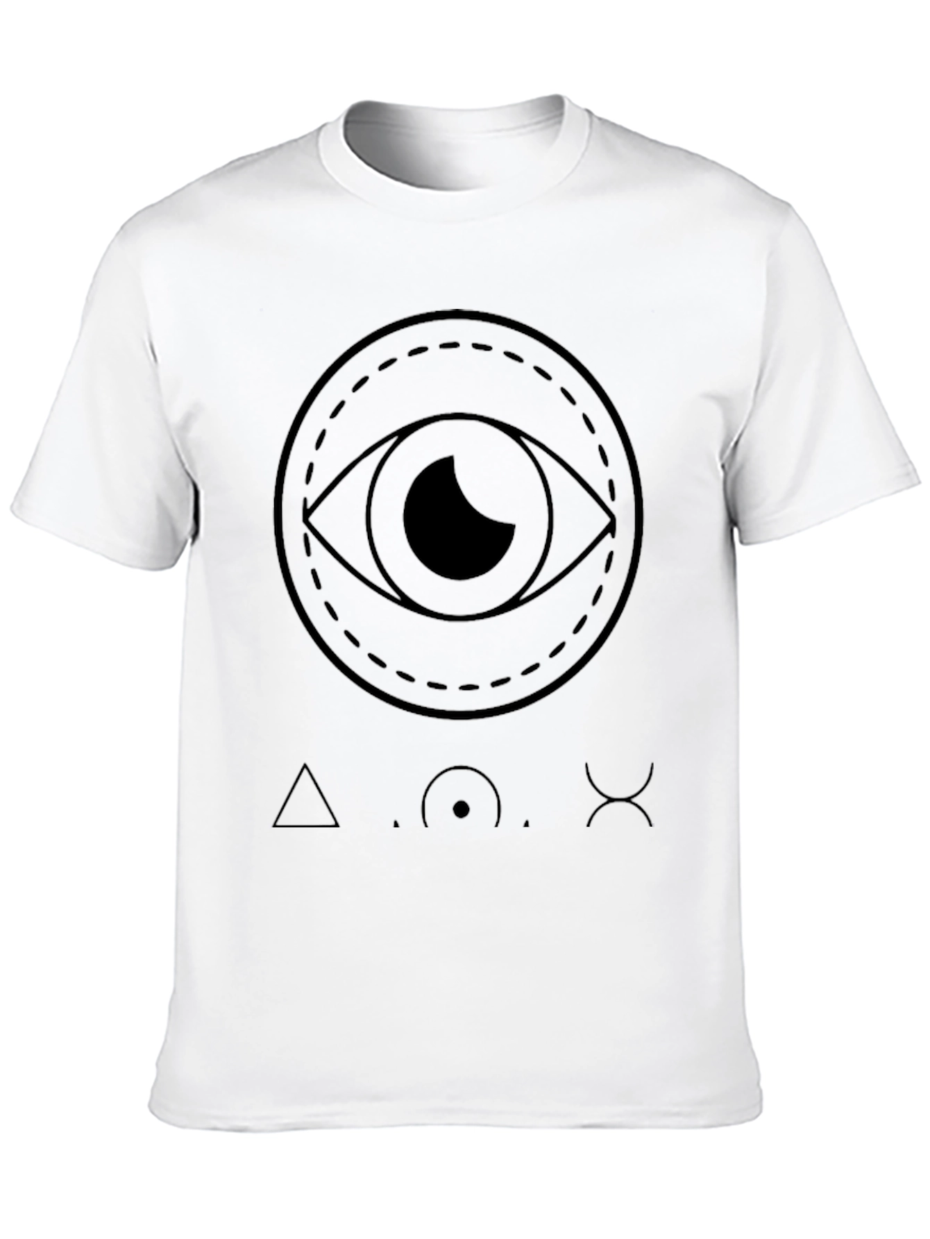 Eye & Symbol Black Graphic Tee