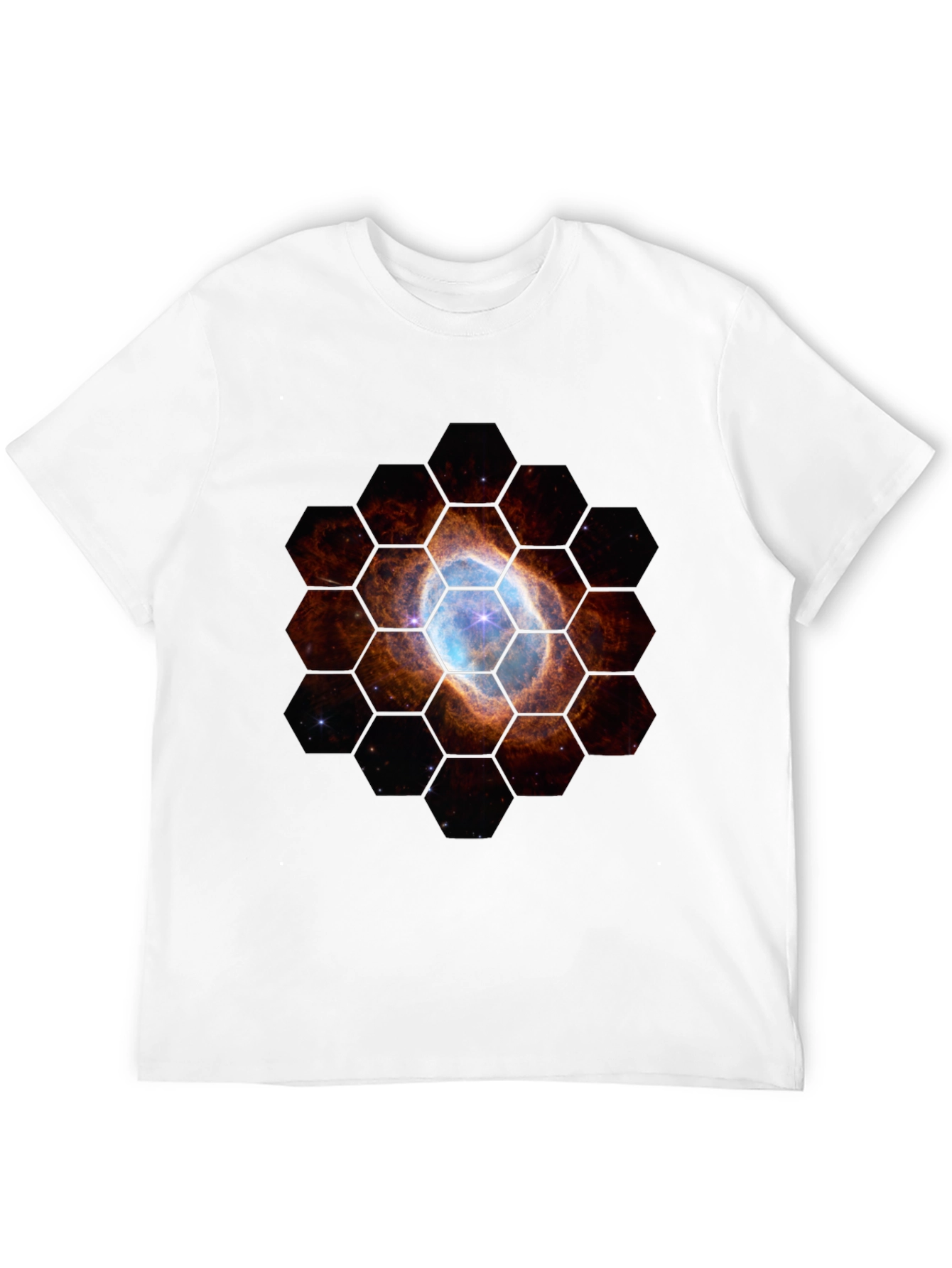 Nebula Hexagon T-Shirt - Space Design