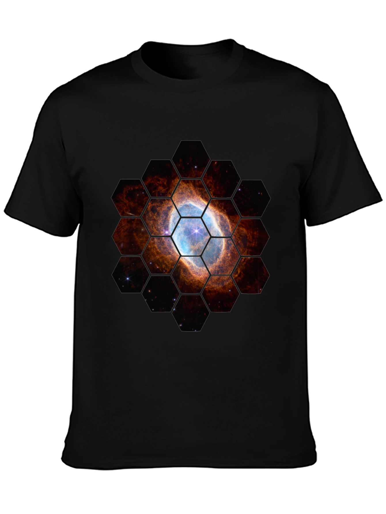 Nebula Hexagon T-Shirt - Space Design