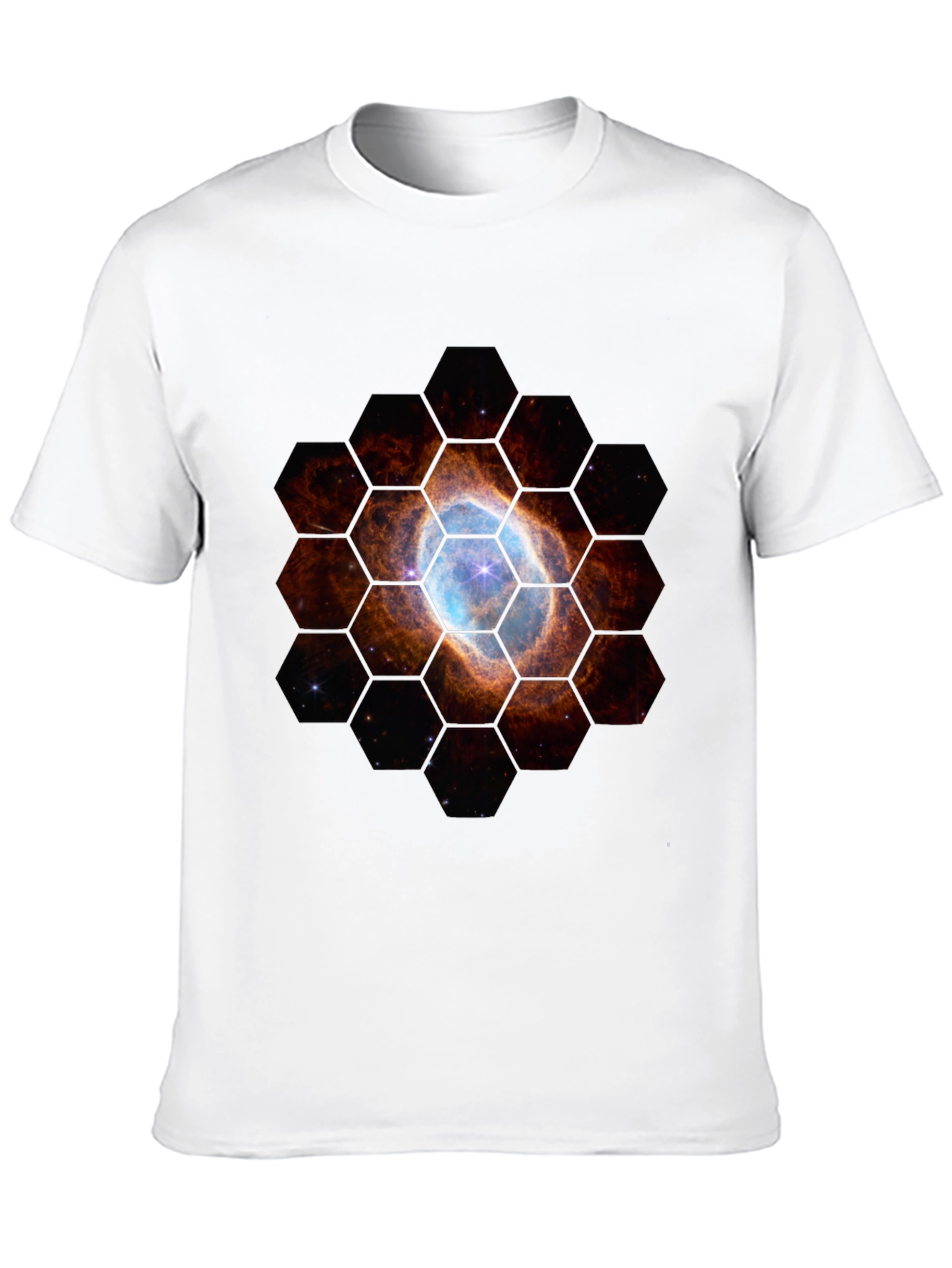 Nebula Hexagon T-Shirt - Space Design