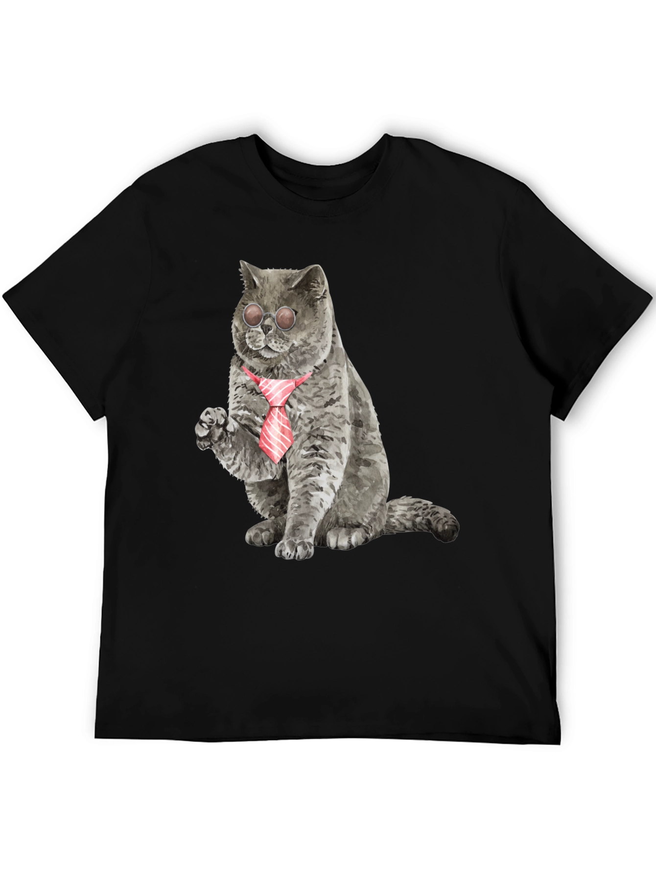 Cool Cat Tee - Cat with Tie & Shades