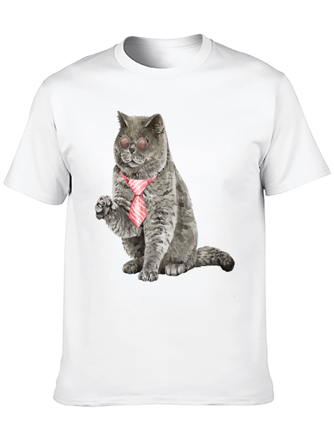 Cool Cat Tee - Cat with Tie & Shades