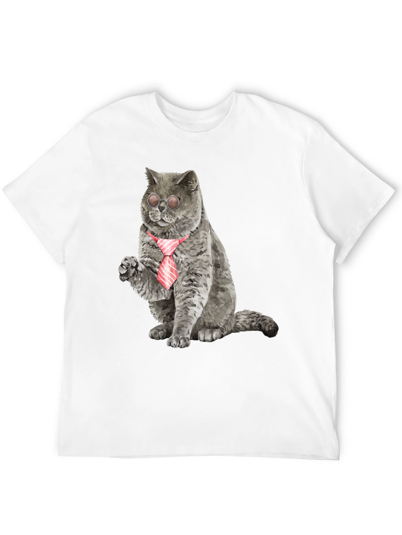 Cool Cat Tee - Cat with Tie & Shades