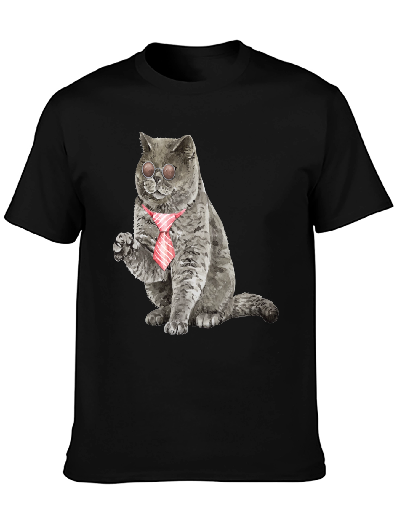 Cool Cat Tee - Cat with Tie & Shades