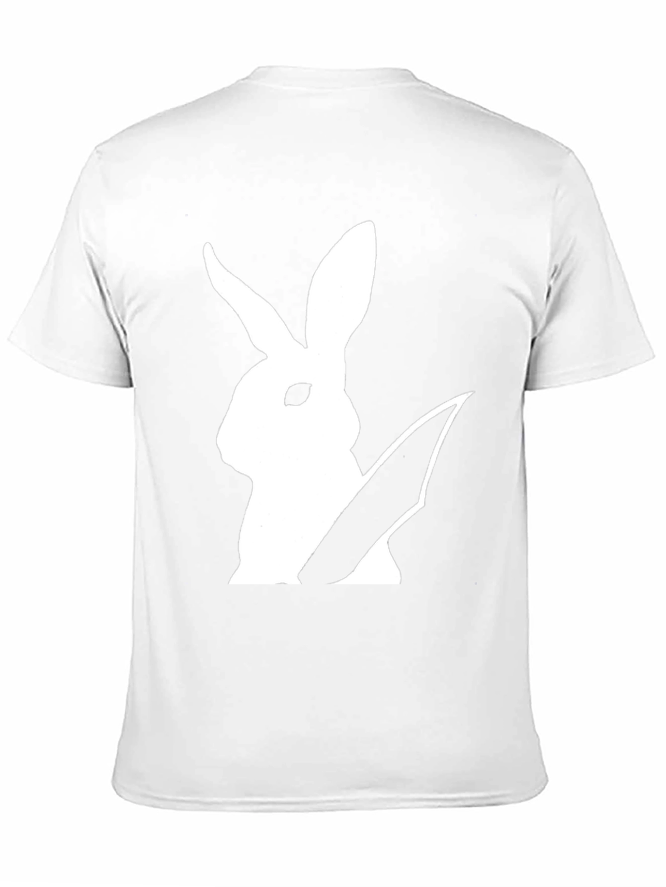 Rabbit With Knife Graphic Tee - Black Cotton T-Shirt
