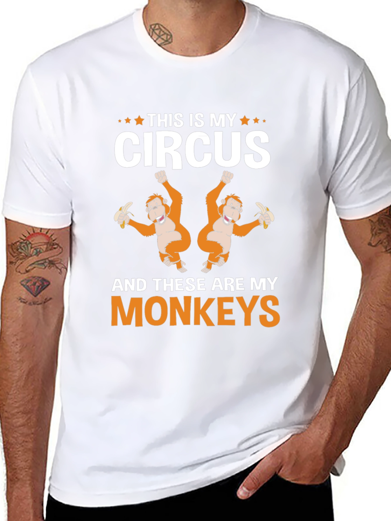 This Is My Circus Monkey Graphic T-Shirt