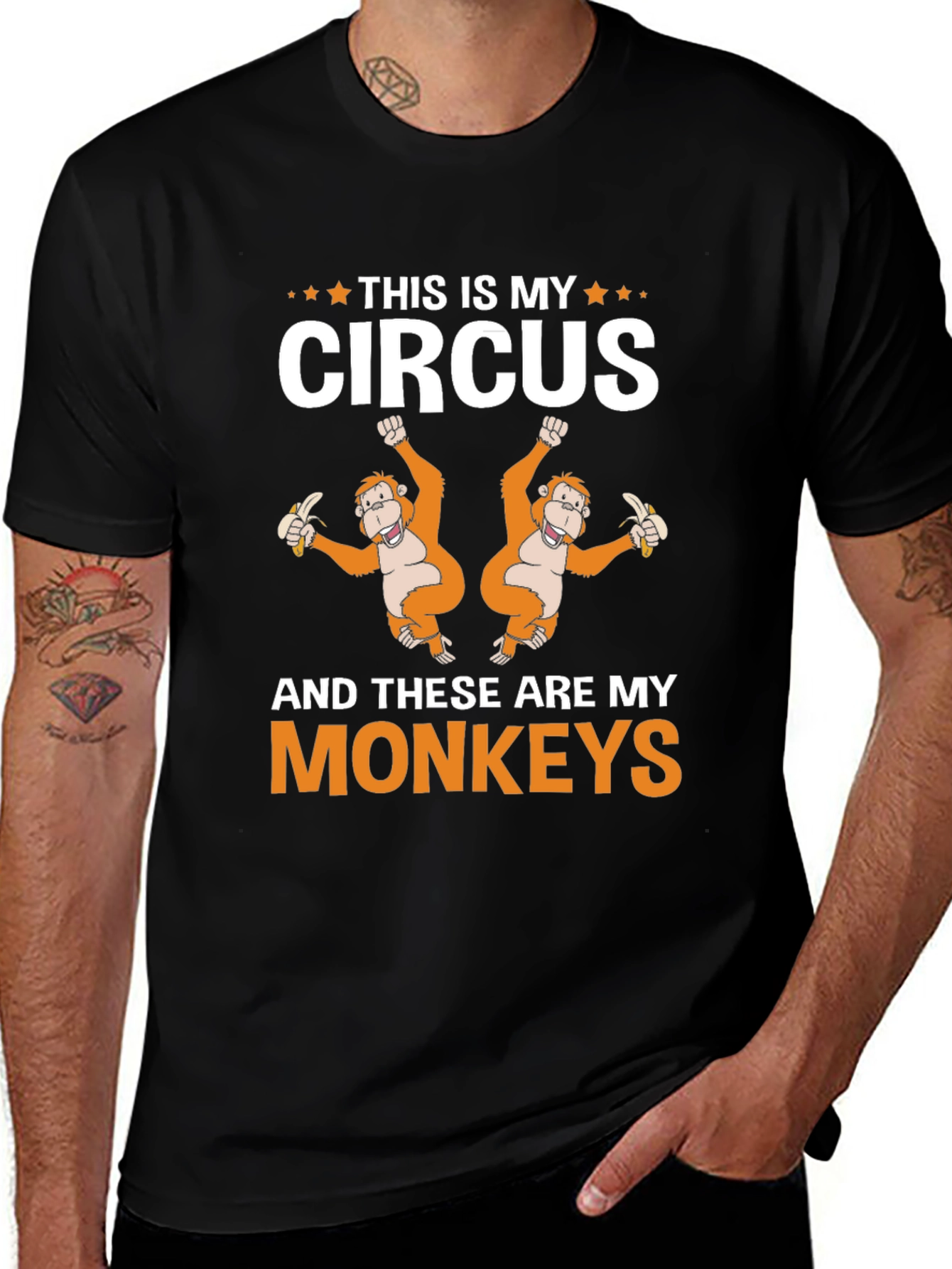 This Is My Circus Monkey Graphic T-Shirt