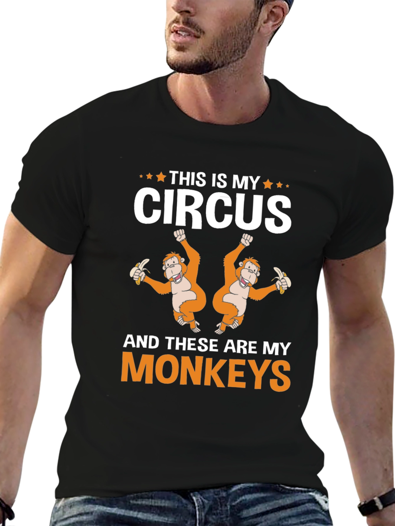 This Is My Circus Monkey Graphic T-Shirt