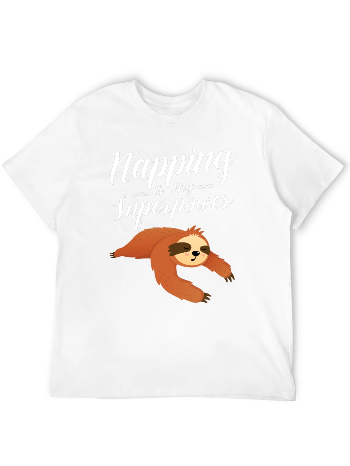 Napping is My Superpower Sloth Graphic Tee