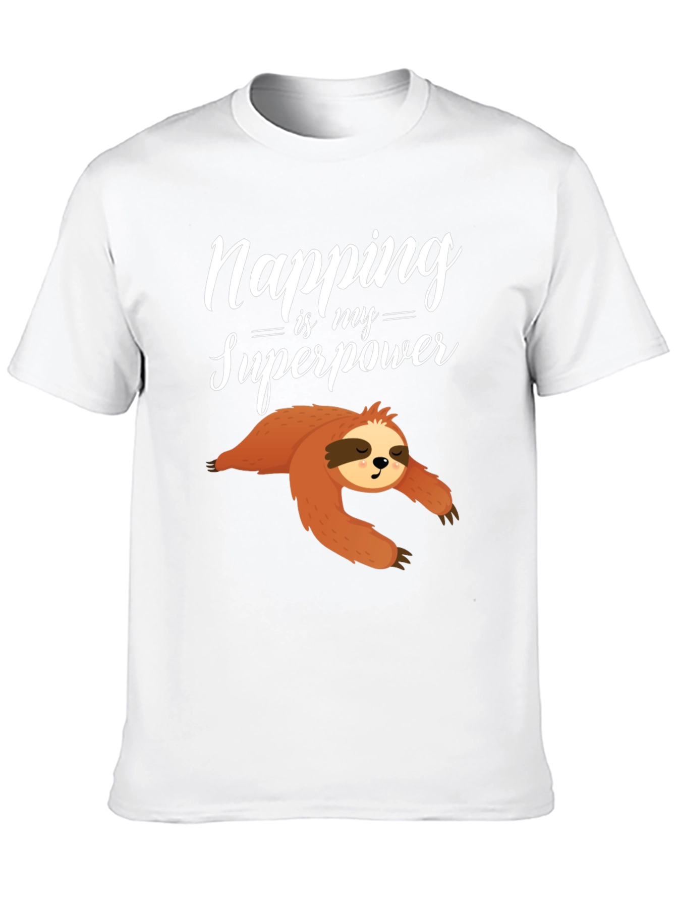 Napping is My Superpower Sloth Graphic Tee