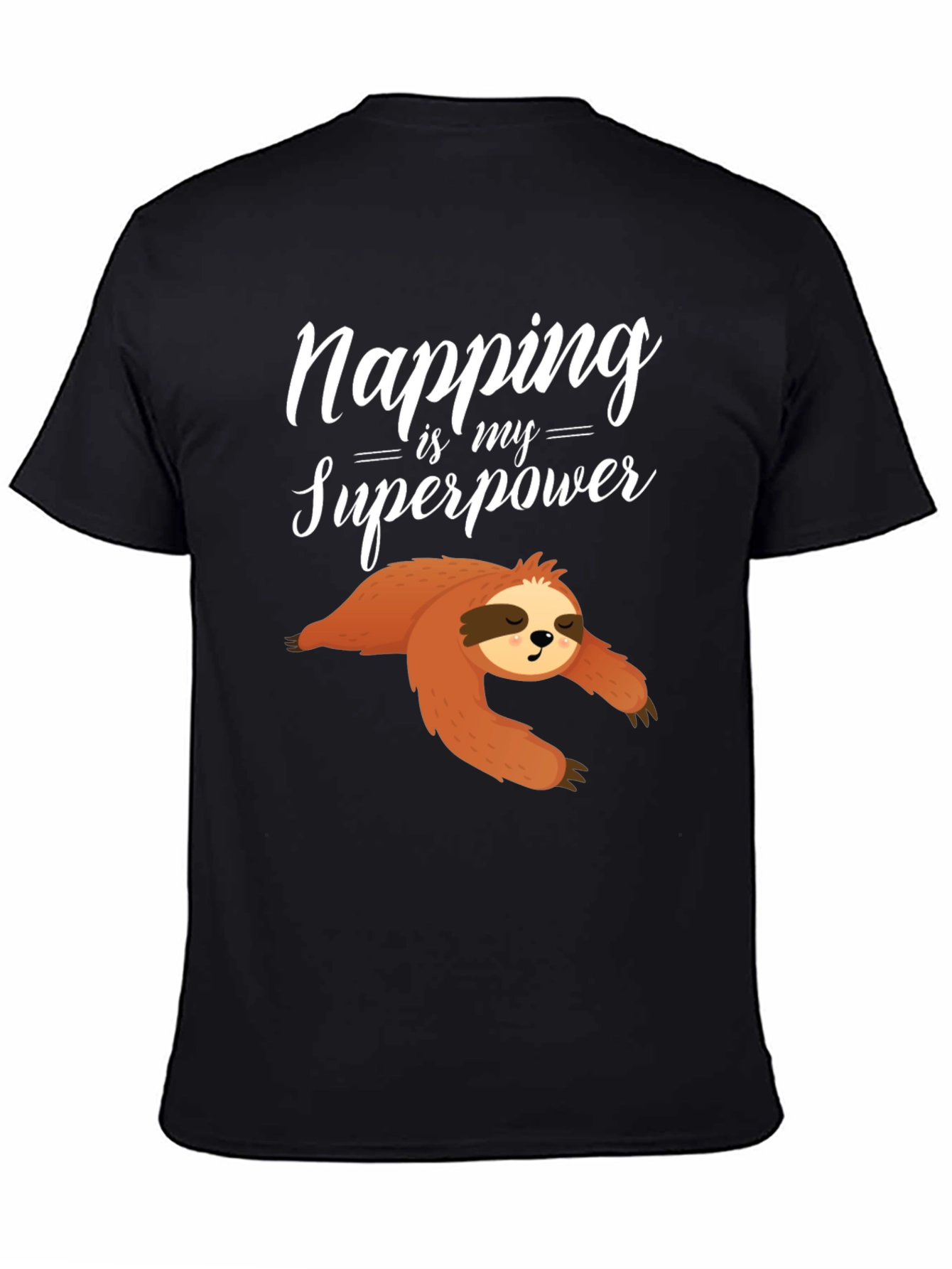 Napping is My Superpower Sloth Graphic Tee
