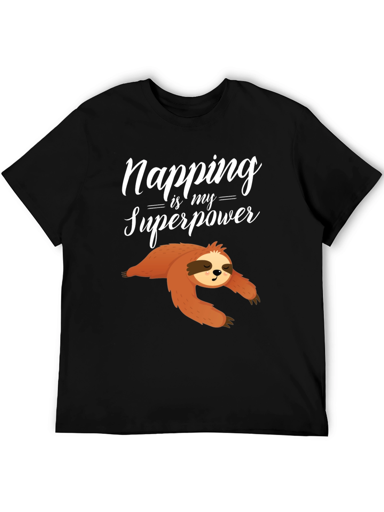 Napping is My Superpower Sloth Graphic Tee
