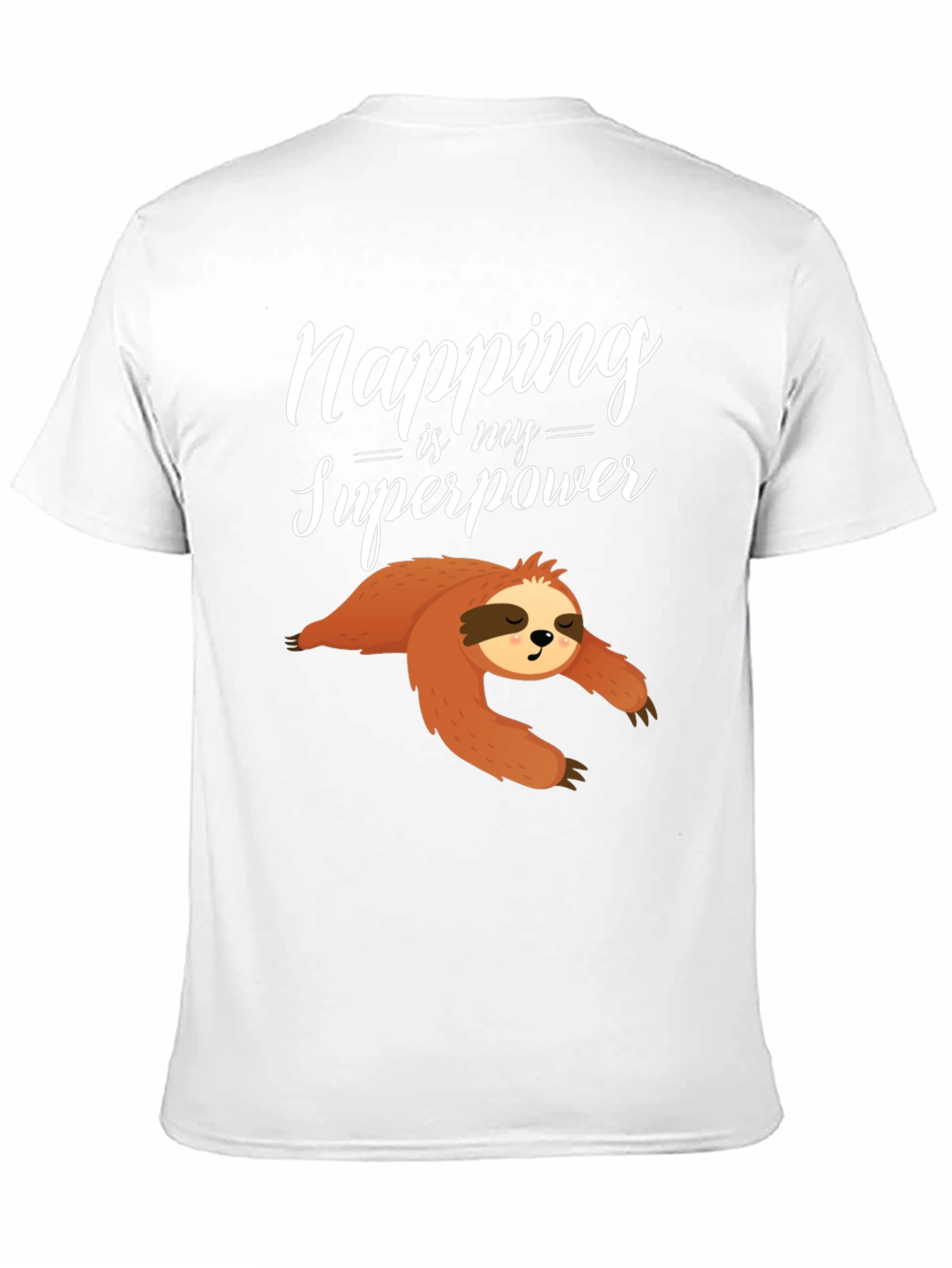 Napping is My Superpower Sloth Graphic Tee