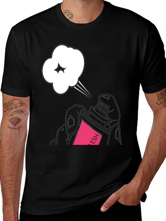 Fresh Spray Graphic Black Tee