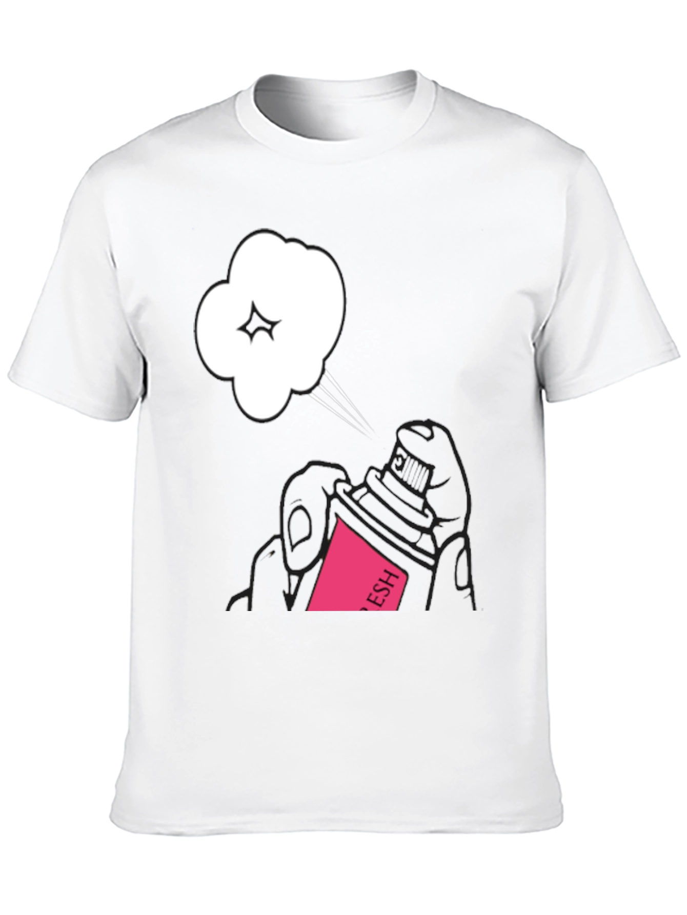 Fresh Spray Graphic Black Tee