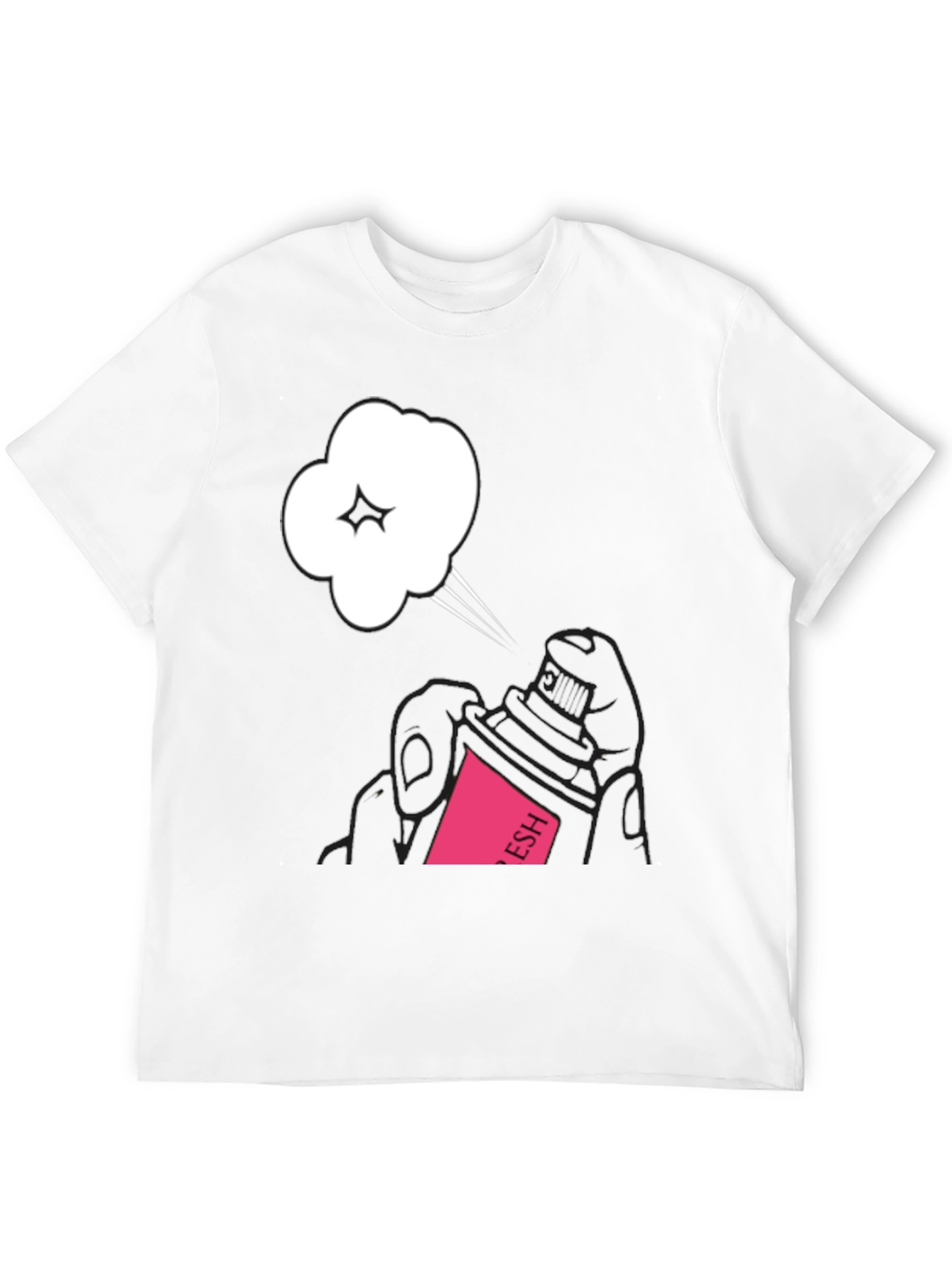 Fresh Spray Graphic Black Tee