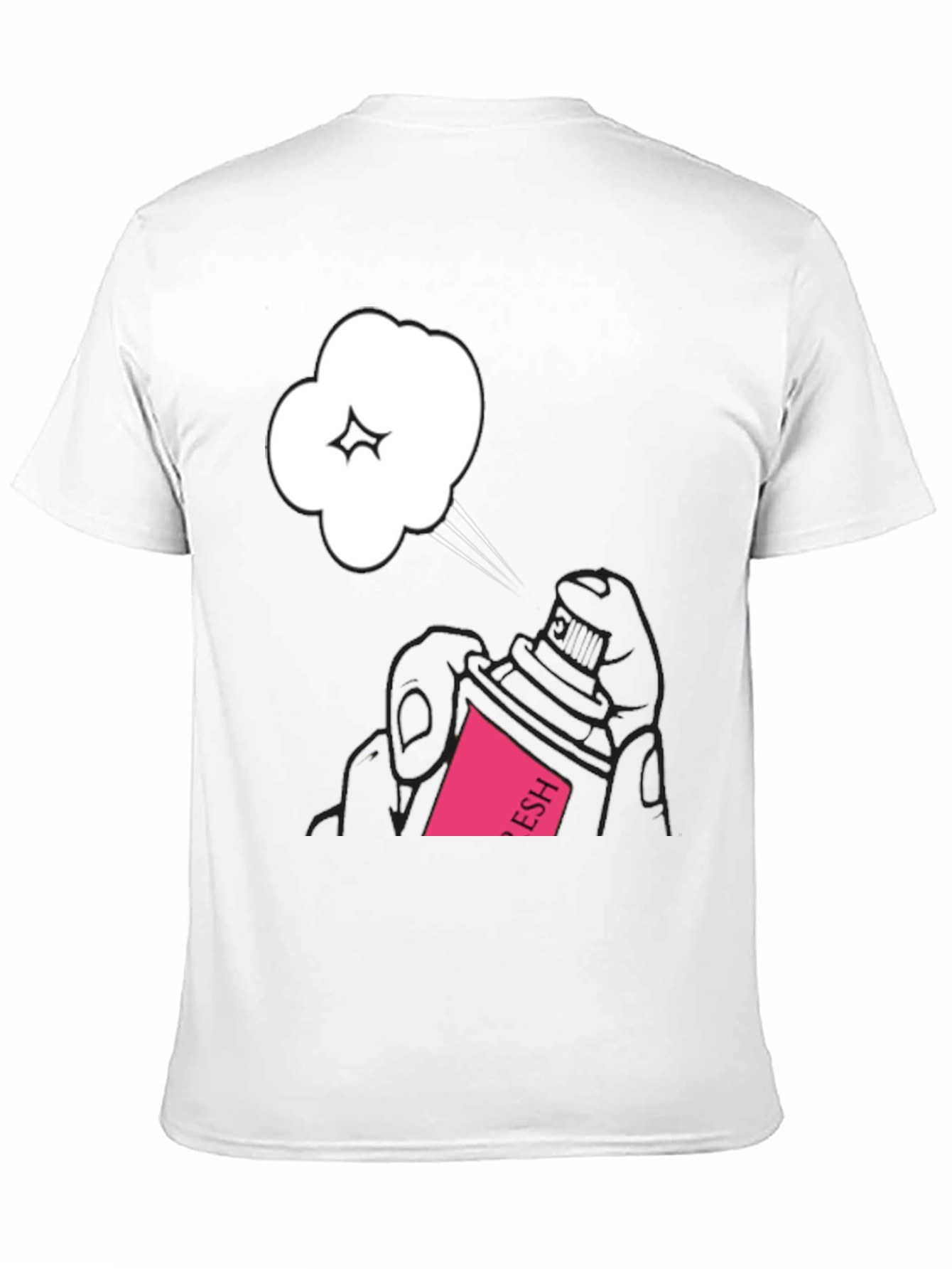 Fresh Spray Graphic Black Tee