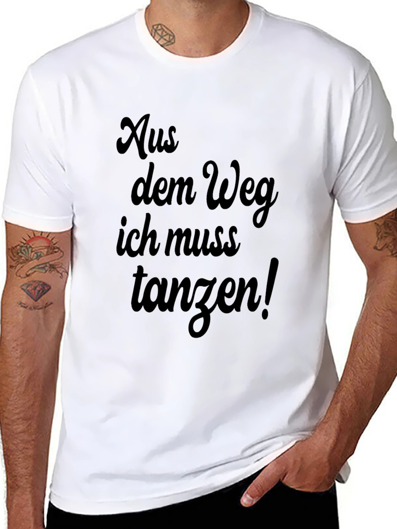 Aus dem Weg T-Shirt - Funny German Dance Tee