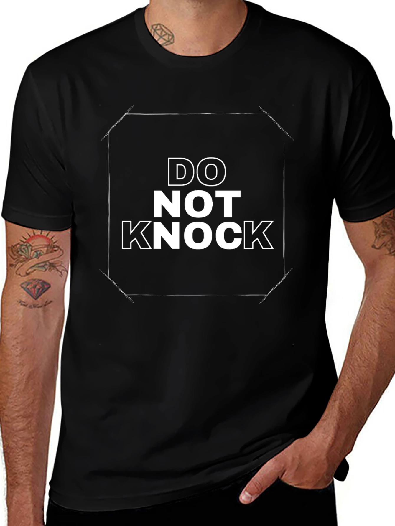 Do Not Knock Graphic Tee - Bold Statement Shirt