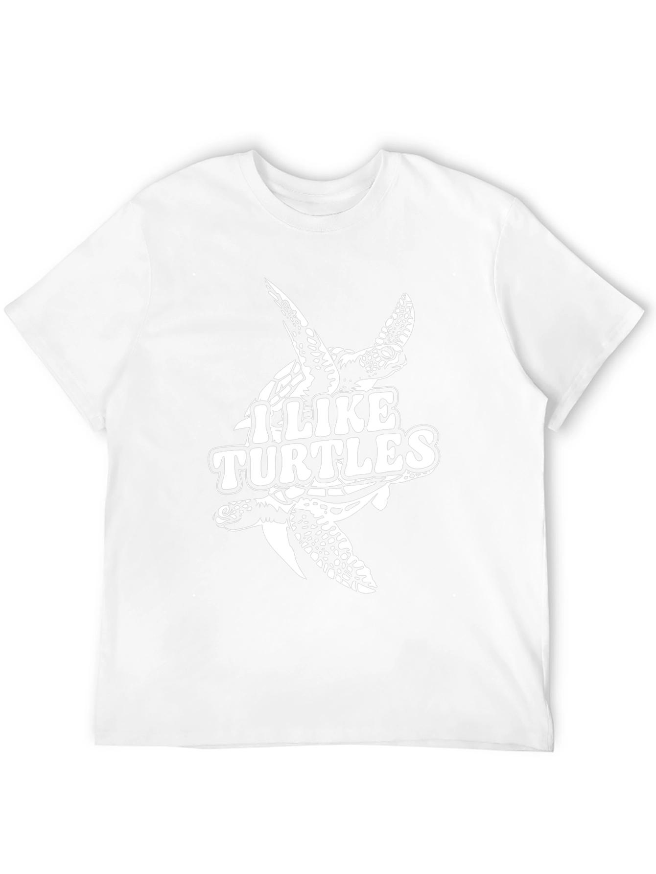 I Like Turtles Graphic T-Shirt - Black