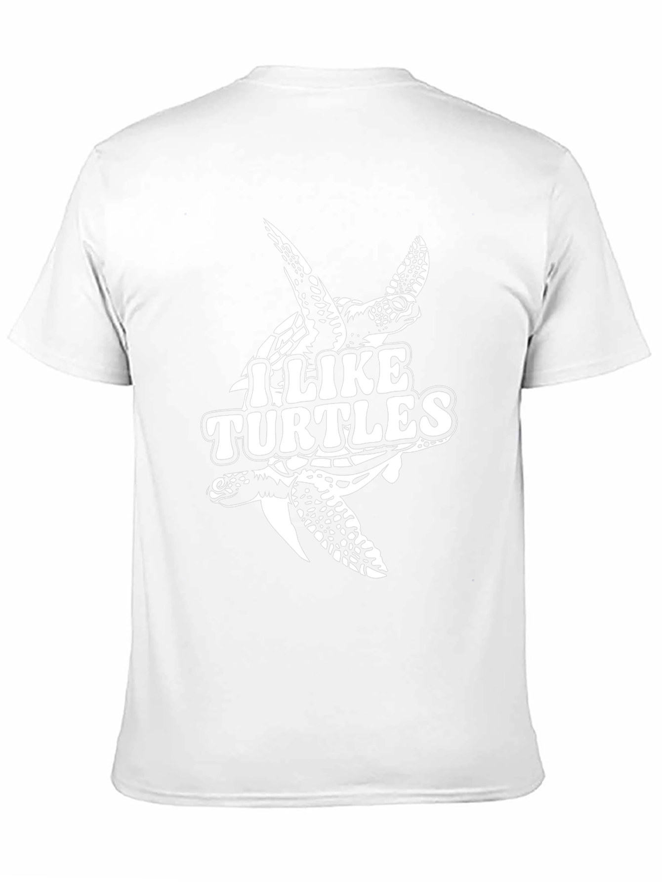 I Like Turtles Graphic T-Shirt - Black