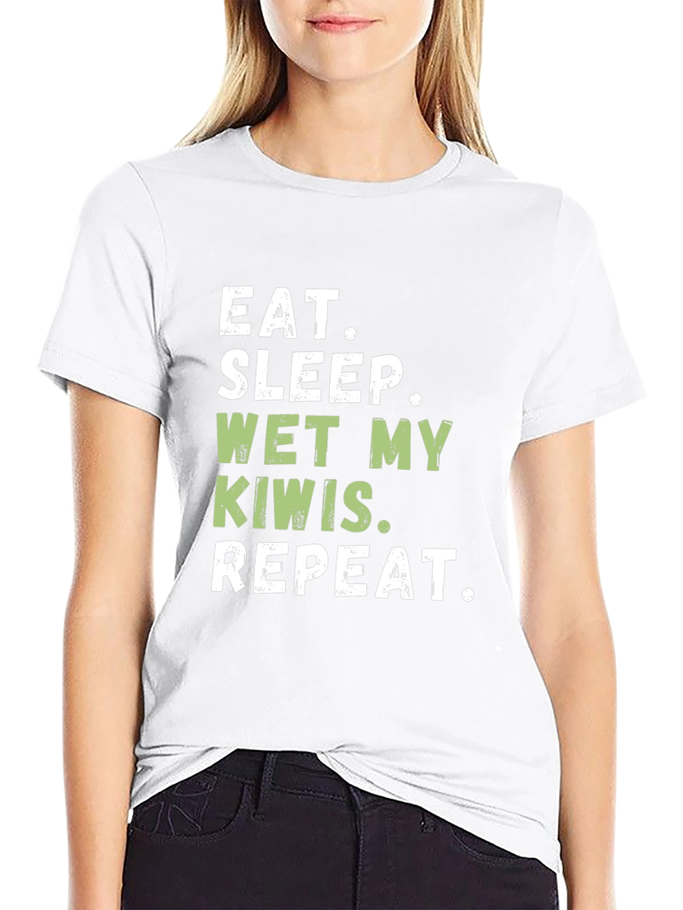 Eat Sleep Wet My Kiwis Repeat T-Shirt