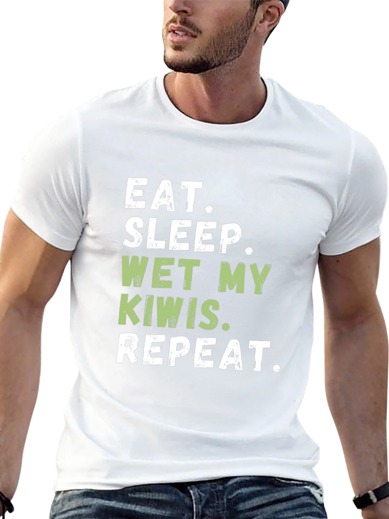 Eat Sleep Wet My Kiwis Repeat T-Shirt