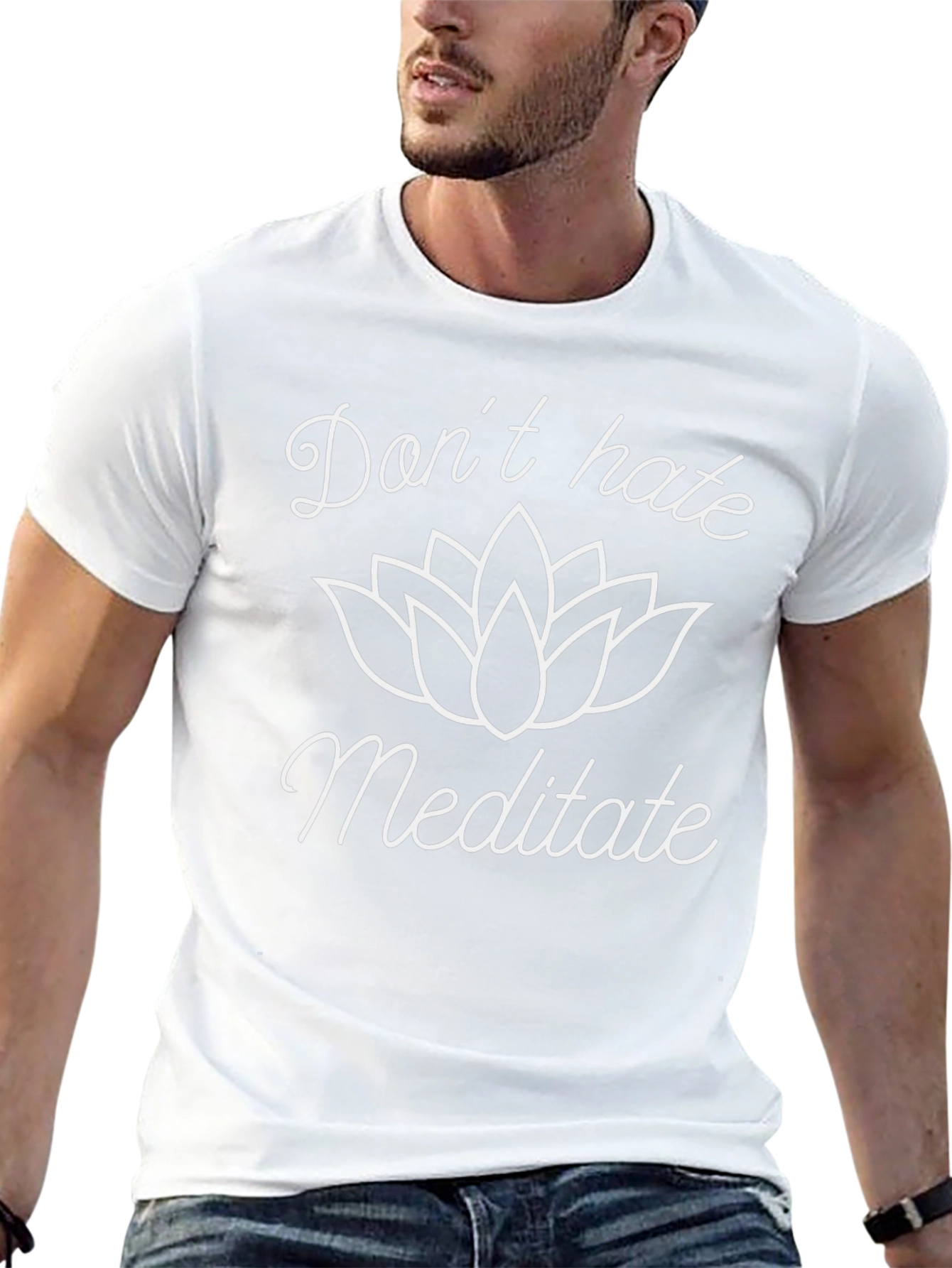 Dont Hate Meditate Black T-Shirt