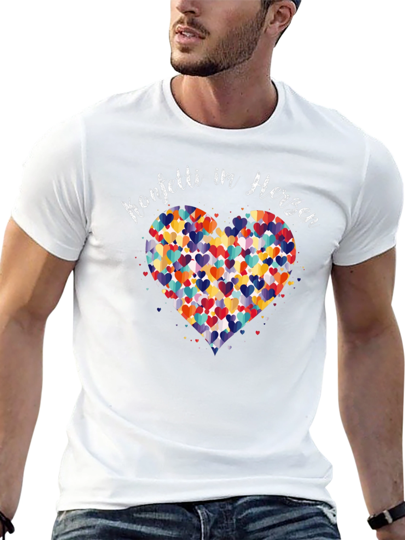 Konfetti Im Herzen Black Graphic T-Shirt
