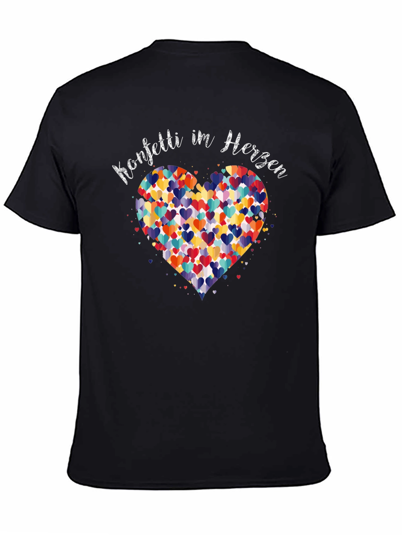 Konfetti Im Herzen Black Graphic T-Shirt