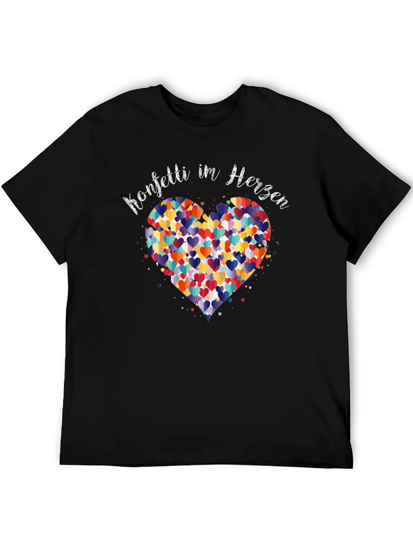 Konfetti Im Herzen Black Graphic T-Shirt