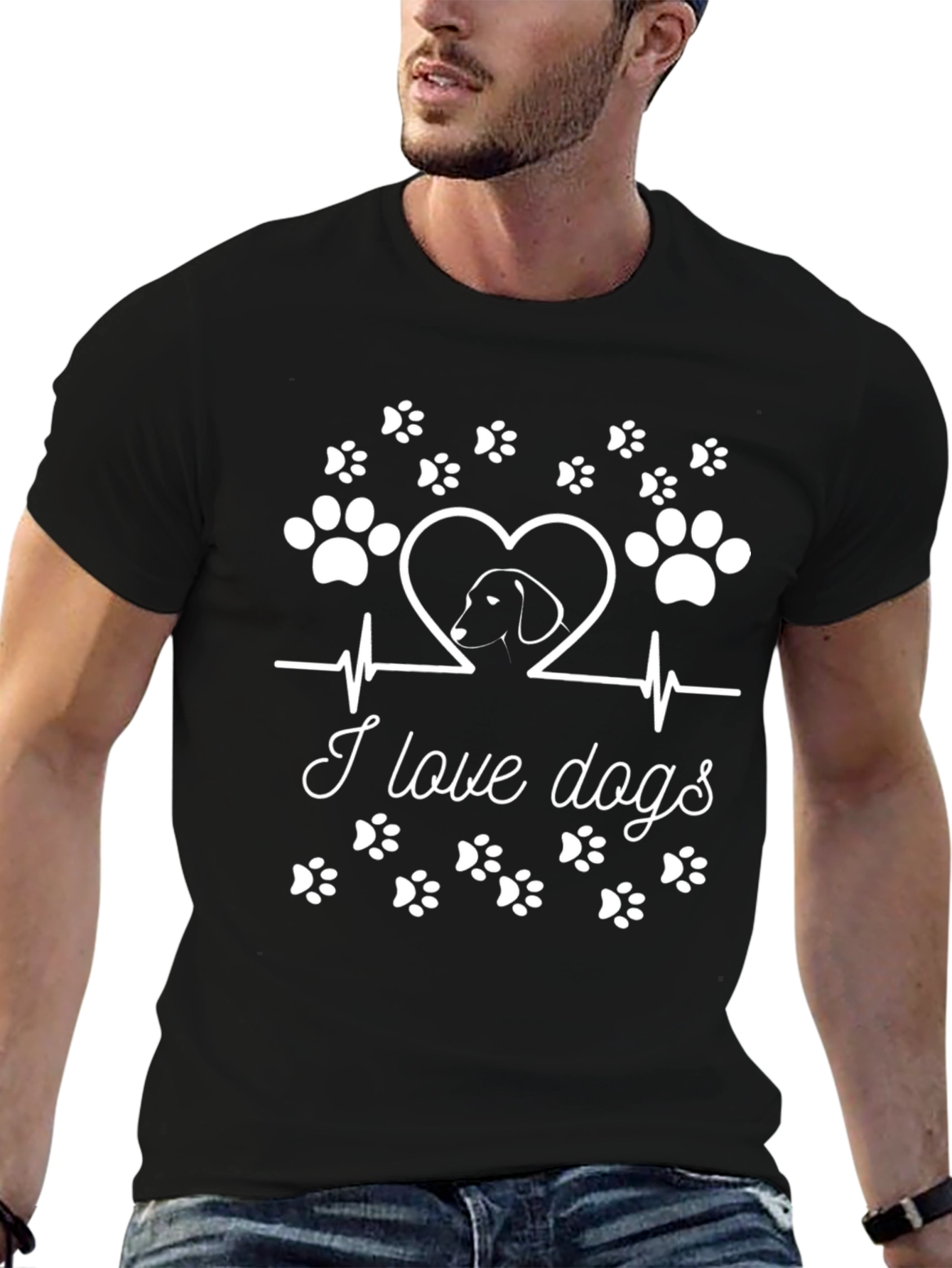 I Love Dogs Graphic Tee