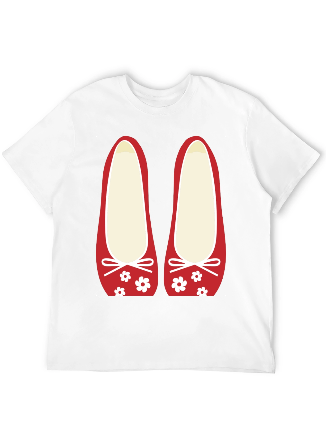 Ballet Flat Graphic Tee - Cute Casual Top
