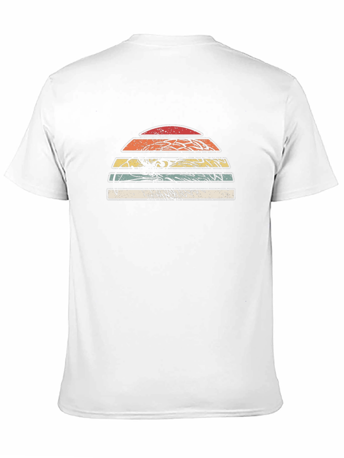 Retro Sunset Graphic Black T-Shirt