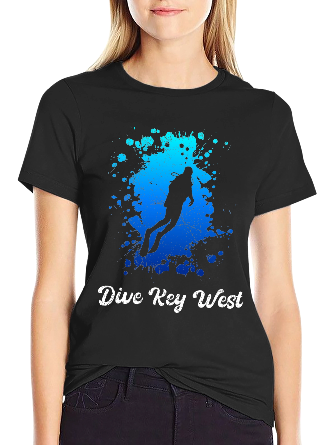 Dive Key West T-Shirt - Scuba Diver Graphic