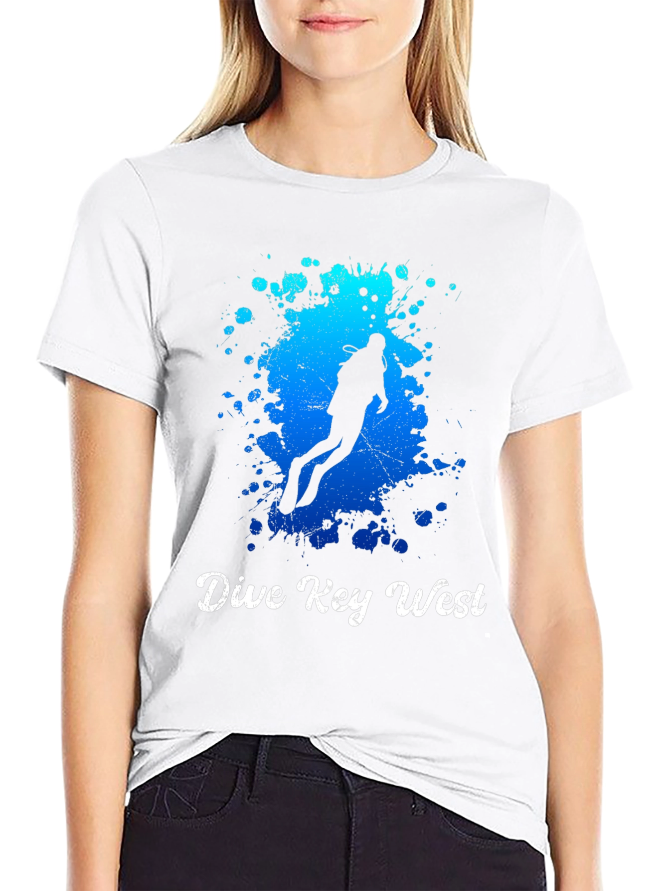 Dive Key West T-Shirt - Scuba Diver Graphic