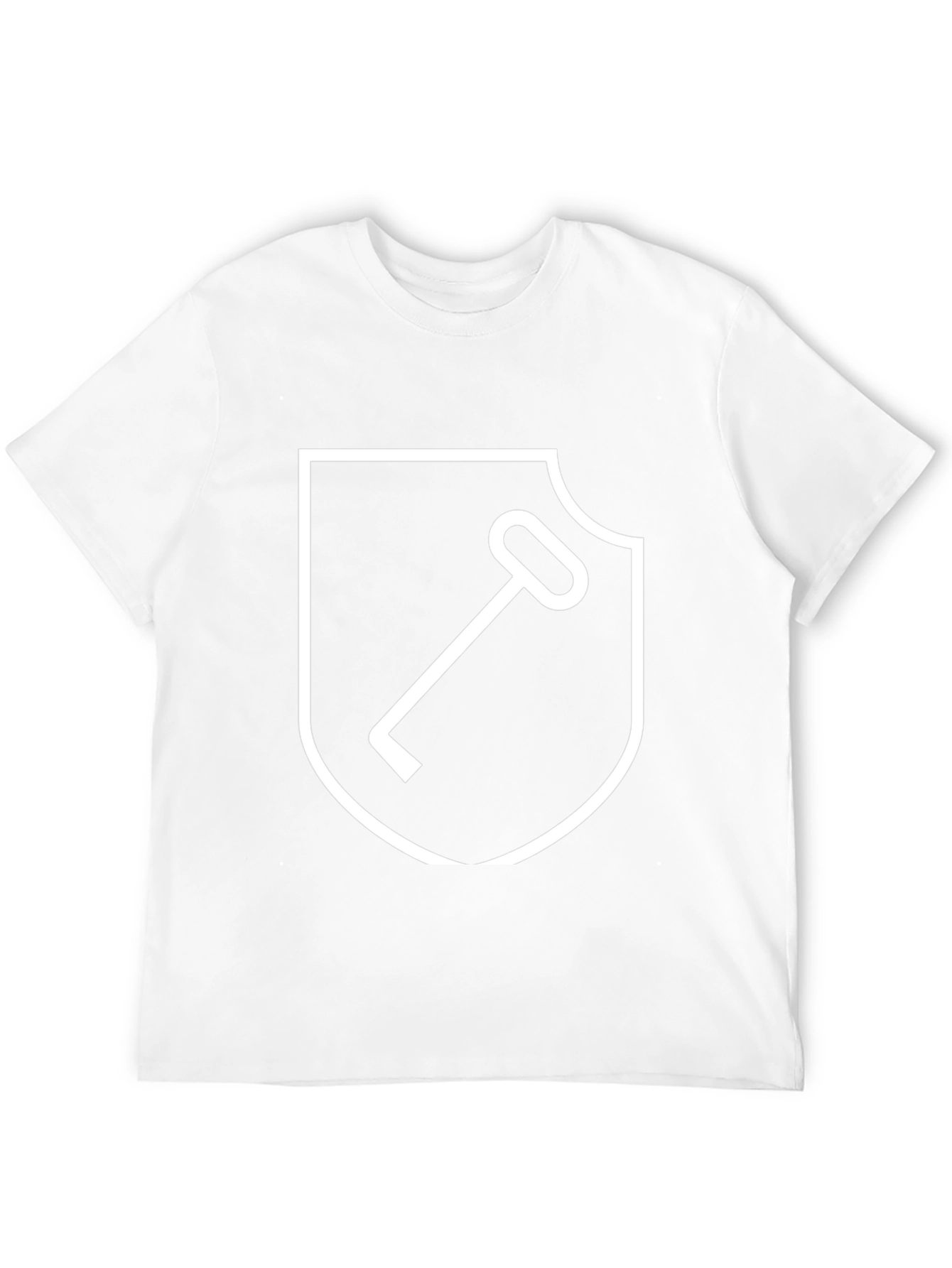 Retro Key Shield Graphic T-Shirt - Black