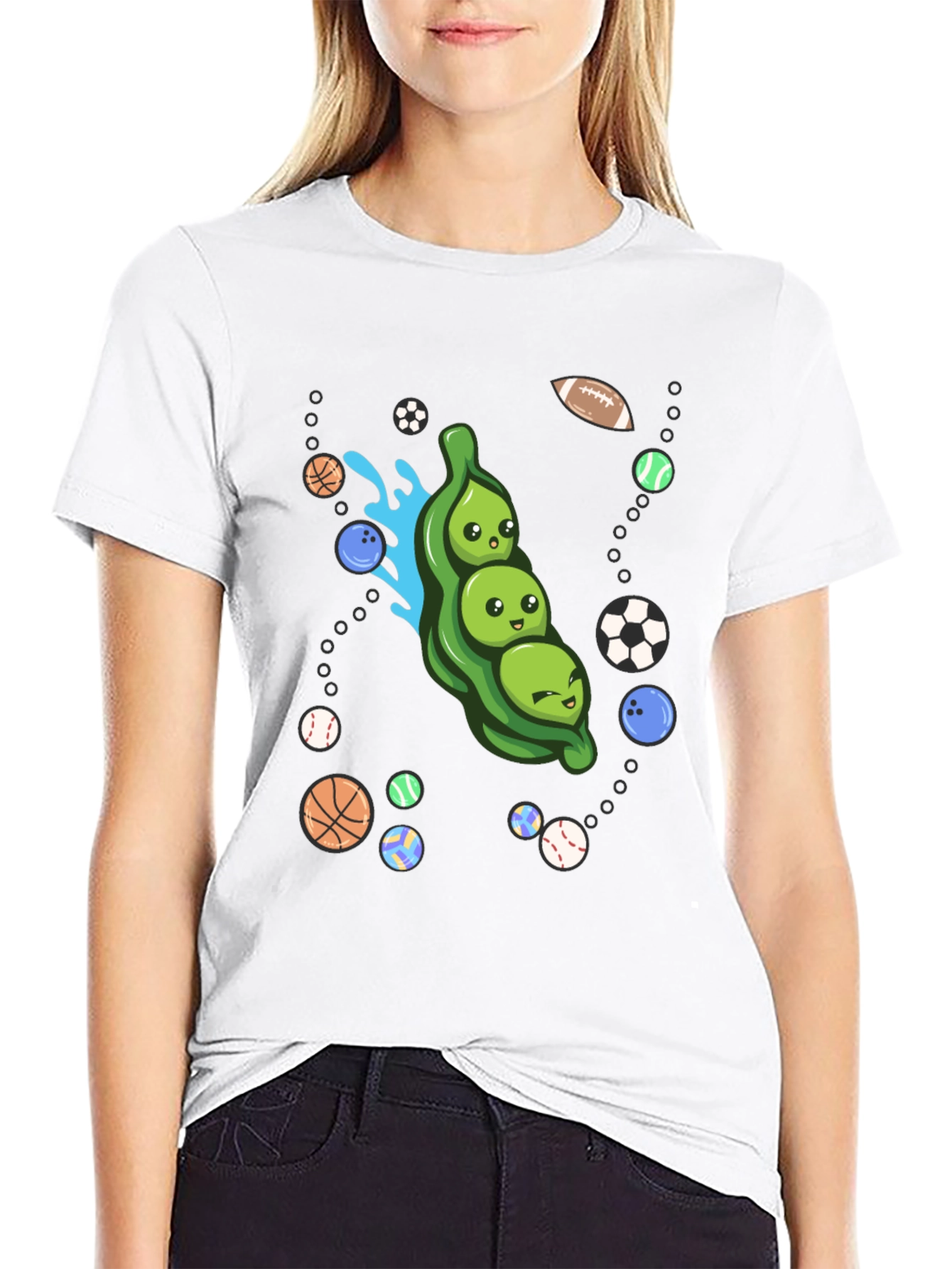 Funny Peas in a Pod Sports T-Shirt