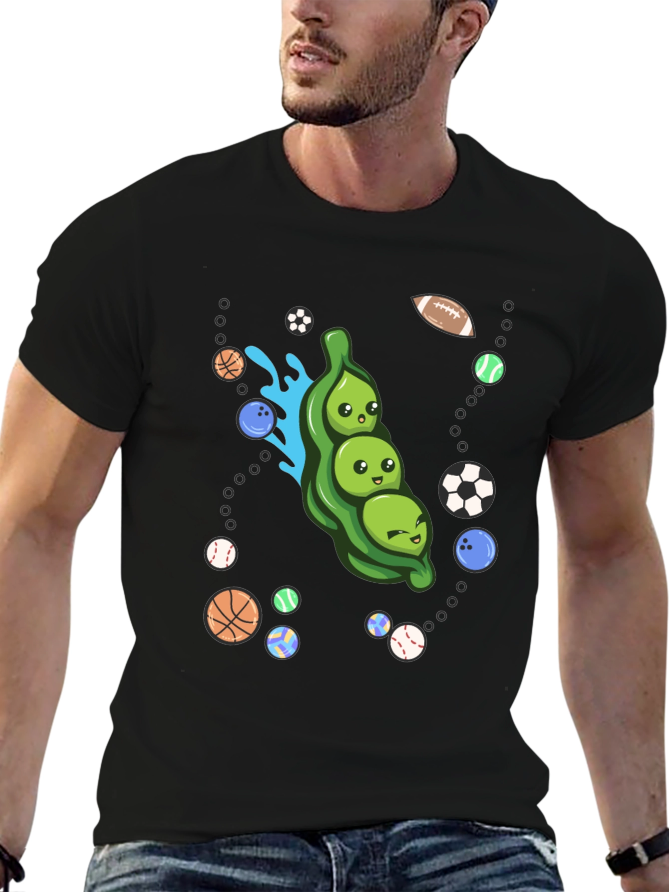 Funny Peas in a Pod Sports T-Shirt