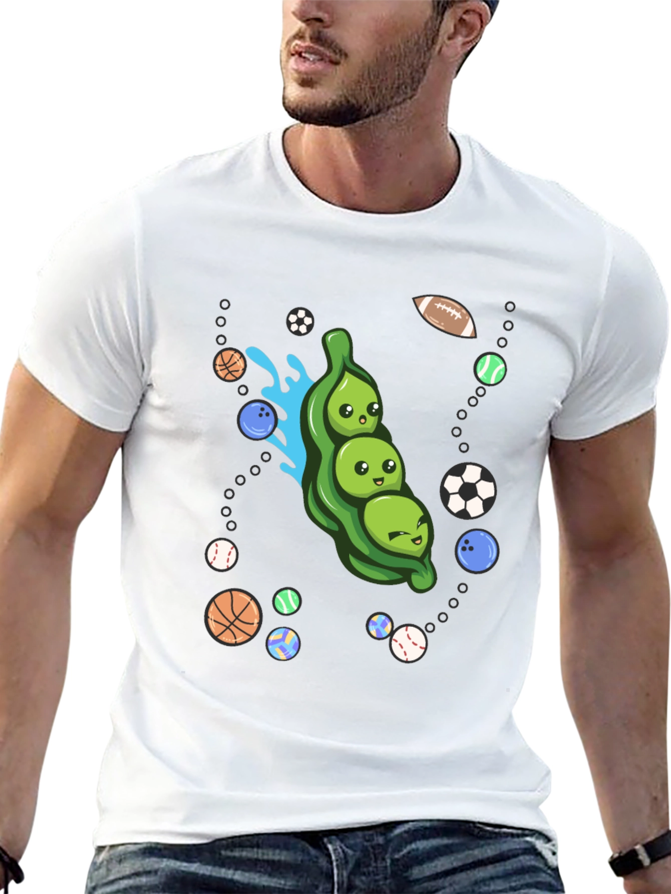 Funny Peas in a Pod Sports T-Shirt